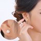 thumbnail image 5 of Pendientes de mujer con caja y bola de discoteca con cristales blancos, pendientes colgantes con gancho para mujer, 5 of 6