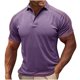 thumbnail image 1 of Camisa Casual Sólida de los Hombres, Top de Manga Corta de Ajuste Suelto de Verano con Bolsillo de Botón para Uso Al Aire Libre Y Diario, Blusa Ligera, 1 of 6