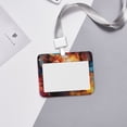 thumbnail image 6 of Bingfone Oil Painting Colorful Hamster Card Badge Holder,for Girls Girly Women 4 x 3 Inch Nurses School Identity Cruise Travel Name Tags Cover Protector Case, 6 of 7