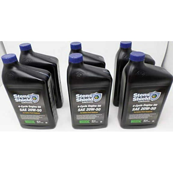Stens Shield 770-250 SAE 20W-50 4-Cycle Engine Oil Quart (Pack of 6)