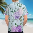 thumbnail image 6 of High Quality Hawaiian Shirts for Men Short Sleeve Aloha Beach Shirt Floral Summer Casual Button Down Shirts Blouses JOYLK6, 6 of 7