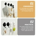 thumbnail image 3 of RUNROTOO 2 Pcs Vacuum Multi-purpose Suction Shower Hooks Black Abs Tpu Pu Waterproof Strong Bearing Capacity, 3 of 7