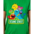 thumbnail image 3 of Sesame Street Women's Distressed Print Elmo Cookie Monster Pajama Set Shorts, 3 of 7