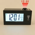 thumbnail image 3 of Shisuyan Réveil à Affichage LED Horloge de Projection Numérique Horloge de Table Moderne avec Fonction Snooze 12/24 Heures pour Chambres à Piles (Noir), 3 of 8