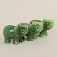 thumbnail image 1 of unbranded Adorno Elefante De Piedra Natural Verde Con Base Estable Para De Escritorio, 1 of 8