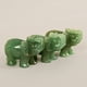 thumbnail image 4 of EeaseMX Adorno de elefante de dibujos animados de 1,5 pulgadas, figura de animal de imitación de aventurina, delicada piedra grabada, regalo para decoración de escritorio (verde), 4 of 7