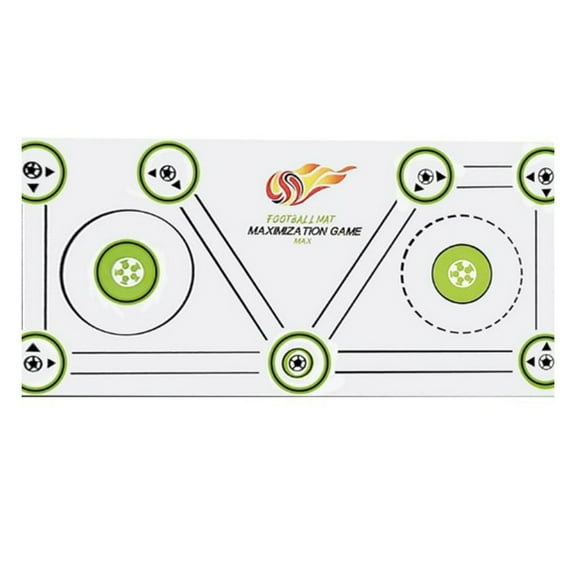 BIZHUA Soccer Training Mat Anti Soccer Footwork Mat Silent Absorption Training Mat Football Footstep Training Mat for 611 Years Old, Home Indoor Practice Mat *1