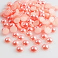thumbnail image 3 of EeaseCA 2000pcs 4mm Half Round Artificial Pearl Beads Flat Back Pearl for Craft DIY Gift Making (Light Pink), 3 of 5