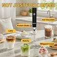 thumbnail image 6 of Milk Frother Handheld Rechargeable,Frother Wand Drink Mixer Electric Whisk for Coffee,Detachable With 3 Stainless Whisks,Hand Mixer for Lattes,Cappuccino,Matcha,Egg,Includes&nbsp;Stand,Black, 6 of 8