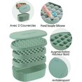 thumbnail image 4 of 1 cubitera de hielo verde de 72 compartimentos con tapa, molde de silicona para cubitos de hielo, ahorra espacio, fácil de liberar, adecuado para whisky/cócteles/bebidas, 4 of 5