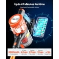 thumbnail image 4 of VEVOR Cordless Vacuum Cleaner, 40KPA Max Suction, Rechargeable Anti-Tangle Stick Vacuum with LED Display Screen, Lightweight Handheld Vac with 47mins Runtime, 4 of 9