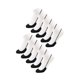 thumbnail image 4 of Medias medias para mujer, calcetines invisibles con cordón trasero sin talón, 10 pares Negro M, 4 of 6