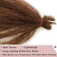 thumbnail image 3 of 24 Inch Soft Springy Afro Twist Hair 8 Packs Pre-Separated Long Spring Twsit For Soft Faux Locs Honey Brown Marley Twist Crochet Braiding Synthetic Hair Extension For Black Women 30#, 3 of 3