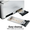 thumbnail image 5 of 4 Slice Toaster with Extra-Wide Slots, Bagel Setting, Toast Boost, Slide-Out Crumb Tray, Auto-Shutoff & Cancel Button, Stainless Steel (24798), 5 of 8