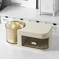 thumbnail image 1 of Wzzjkit Desk Organizer Cute Student Stationery Tray Pencil Cup Modern Office Desk Pencil Cup Trendy Study Table Accessory, 1 of 8