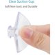 thumbnail image 3 of 20 Pack Clear Suction Cups 1.8 Inch Pvc Plastic Sucker Without Hooks For Home Decoration And Organization, 3 of 5