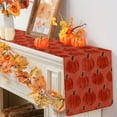 thumbnail image 7 of Hometravel Fall Thanksgiving Table Runner, Pumpkin Themed Holiday Decor, 33x183cm Dining Table Cover for Autumn, Seasonal Home Celebration Accent, 7 of 7