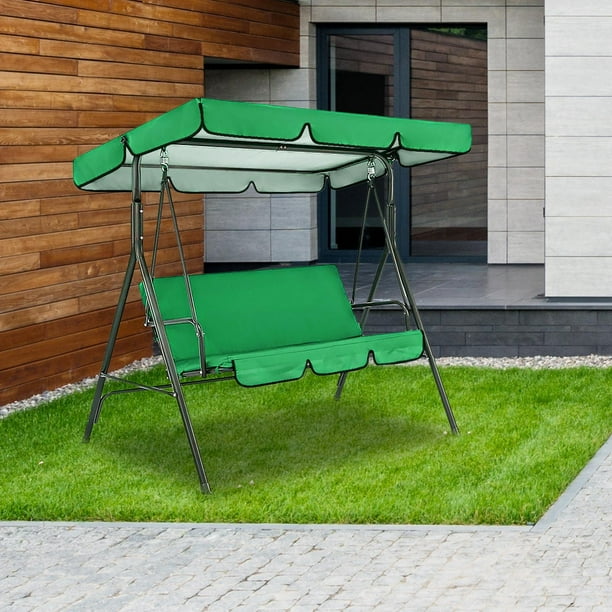 Columpio shamjiam Cubierta de Silla a prueba de polvo muebles de jardín al aire libre Verde