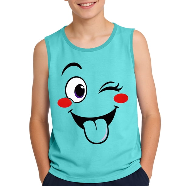 Niños Pequeños Camisola 3-15Years sin Mangas Tela Suave Gradiente Impresión Moda Linda para la Fiesta Informal