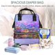 thumbnail image 5 of Disketp Colorful Purple Cosmos Flower Mochila de Pañales de Gran Capacidad con Múltiples Bolsillos, Mochila de Viaje Multifuncional para Bebé, Unisex, Moderna y Resistente, 5 of 6