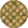 thumbnail image 1 of Ahgly Company Tapis d'Intérieur Rond Lavable en Machine Jaune Transitionnel, 8 Pieds Rond, 1 of 7