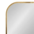 thumbnail image 6 of Kate and Laurel Travis Modern Wide Basket Arch Wall Mirror, 36 x 28, Gold, Decorative Wide Arched Bathroom Mirror for Over Sink or for Use as Living Room Wall Decor Accent, 6 of 8