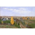 thumbnail image 2 of Isaac Levitan 18x13 Black Ornate Wood Framed Double Matted Museum Art Print Titled - Golden Autumn. Slobodka, 2 of 5
