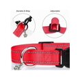 thumbnail image 3 of Reflective Paw Print Decor Nylon Pet Collar For Large/medium/small Dogs, Adjustable Size, 3 of 5