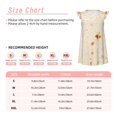 thumbnail image 3 of Fotbe Pita Tortilla Vestido de Dormir para Niñas de 3 a 10 Años, Mangas Cortas, Estilo Princesa, Pijama Camisón con Mangas Voladas-XX-Large, 3 of 6
