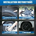 thumbnail image 4 of WOLFSTORM 14" Wheel Covers & Hub Caps ABS Black, 4 Pack, 4 of 9