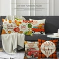 thumbnail image 5 of Yidarton Thanksgiving Pillowcase Linen Living Room Sofa Cushion Cover Printing Pattern Pillowcase, 5 of 7