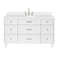 thumbnail image 5 of ARIEL Monroe 61 Inch Single Oval Sink Bathroom Vanity With Pure White Quartz Countertop 1.5 Inch Edge In White, 5 of 7