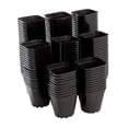 thumbnail image 4 of Zorion 100 Pcs Pot de Bonsaï Pot de Plante Carré avec Trous de Drainage Style de Culture Réutilisable B, 4 of 9