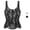 Black, variant on Women's Irregular Lace Double-Layer Shapewear Corset Camisole Sleeveless Slimming Tank Top for Casual, Party, Summer and Daily Wear Fashion