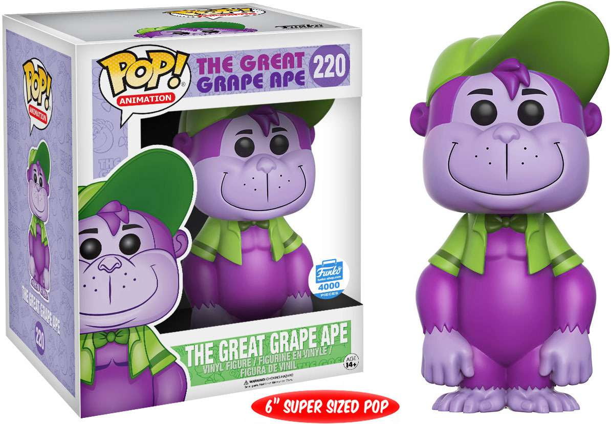 Funko POP! Animation The Great Grape Ape Vinyl Figure [Super-Sized] -  
