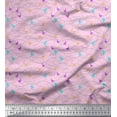 thumbnail image 1 of Soimoi Rayon Fabric Bird Artistic Printed Fabric 1 Yard 42 Inch Wide, 1 of 3