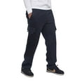 thumbnail image 3 of Victorious Men's Heavyweight Fleece Relaxed Lounge Cargo Sweatpants - Navy - Small, 3 of 6