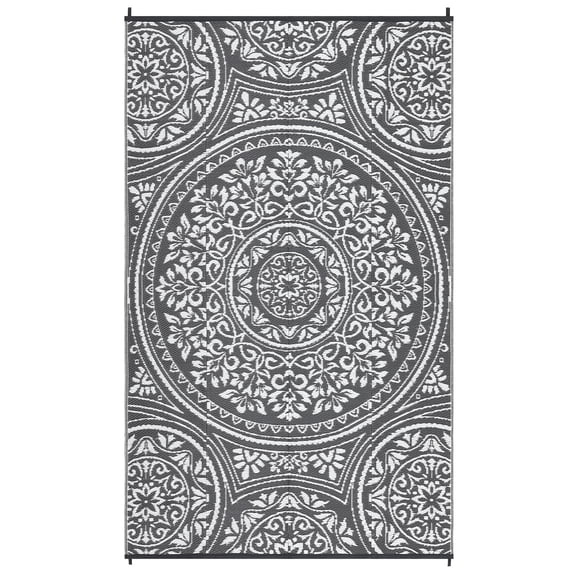 Reversible Waterproof Outdoor Area Rug 8*10 & 9*12 & 9*18 ft – UV & mark Resistant Patio Carpet – Durable All-Season Garden Mat for Porch, Deck