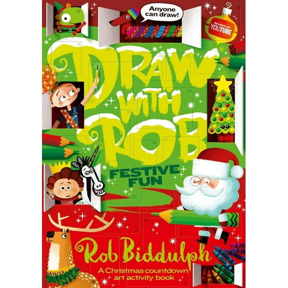 Draw with Rob: Festive Fun, (Paperback)