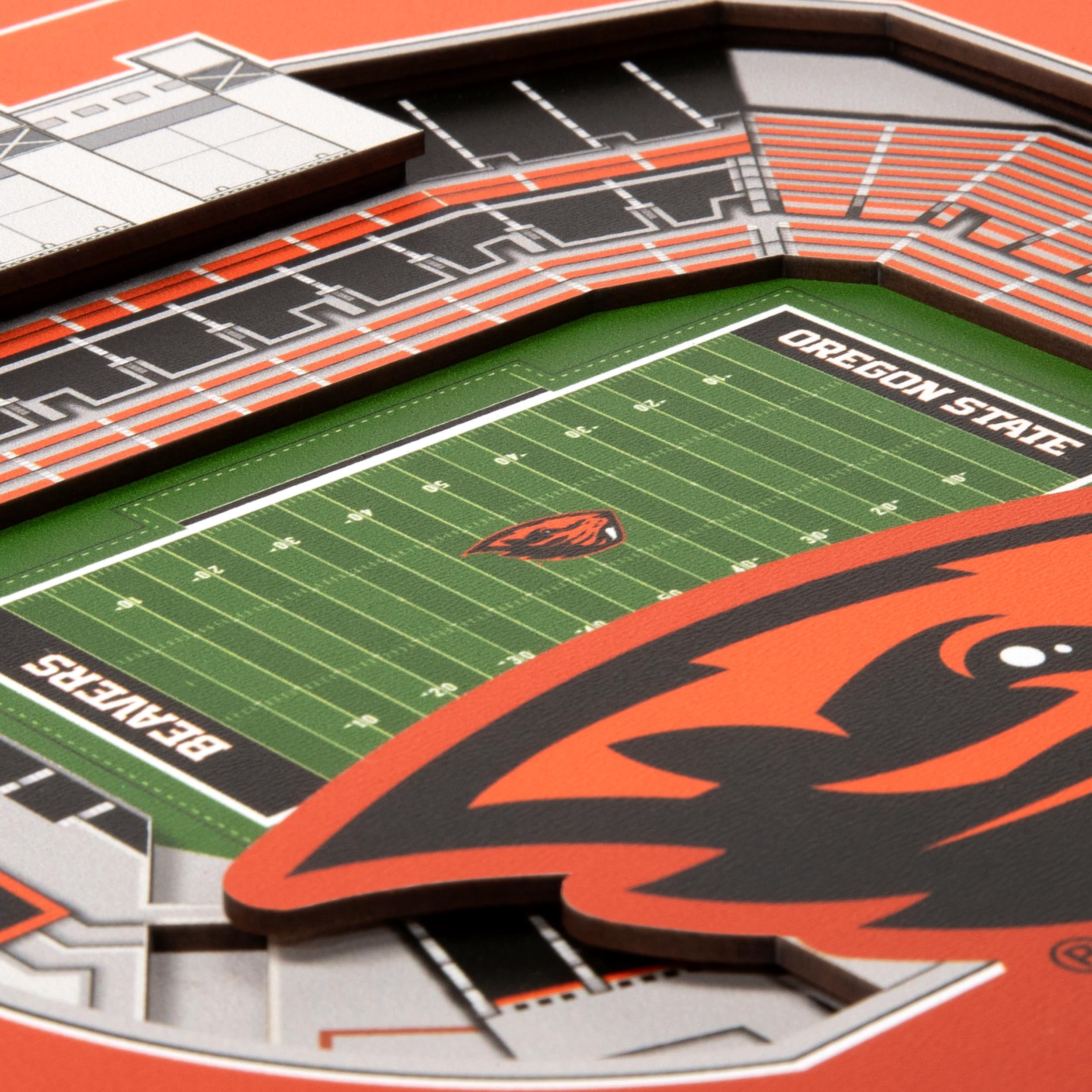YouTheFan NCAA Oregon State Beavers Stadium Series 3D Wall Art