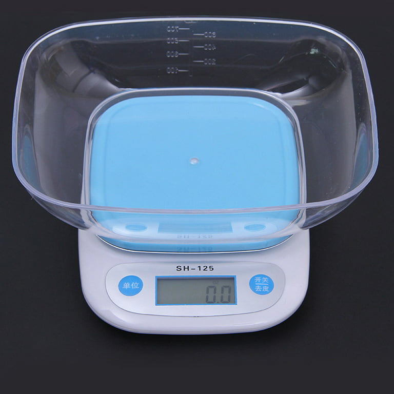  Kitchen Weighing Scale Mechanical Kitchen Weighing Food Scale  Baking Scale Multi-Function Desk Food Weight Scales Meat Scale for Cooking  Baking Educational Sky-Blue 5KG Digital : Home & Kitchen