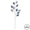 thumbnail image 4 of Vickerman OF180702 20 in. Blue Glitter Plum Leaf Spray, 3 per Bag, 4 of 4