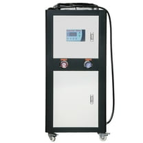 KFFKFF Commercial Water Cooler, 9.4HP 16 Gal Air-Circulated Commercial Water Cooler, 15,100 Kcal/h Chilling Power with Ribbed Condenser Micro-Computer Management 60L Water Reservoir