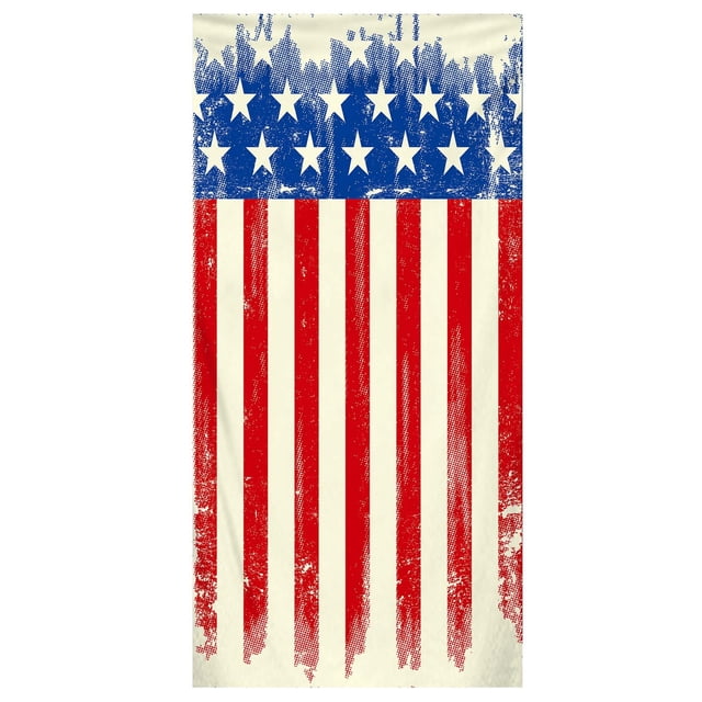 Independence Day Microfiber Beach Towel Super Lightweight Colorful Bath Towel Sandproof Beach Blanket Multi-Purpose Towel For Travel Swimming Pool 27x55 Inch