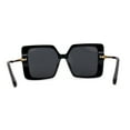 thumbnail image 2 of Classic 90s Rhinestone Womens Bejeweled Butterfly Sunglasses All Black, 2 of 4
