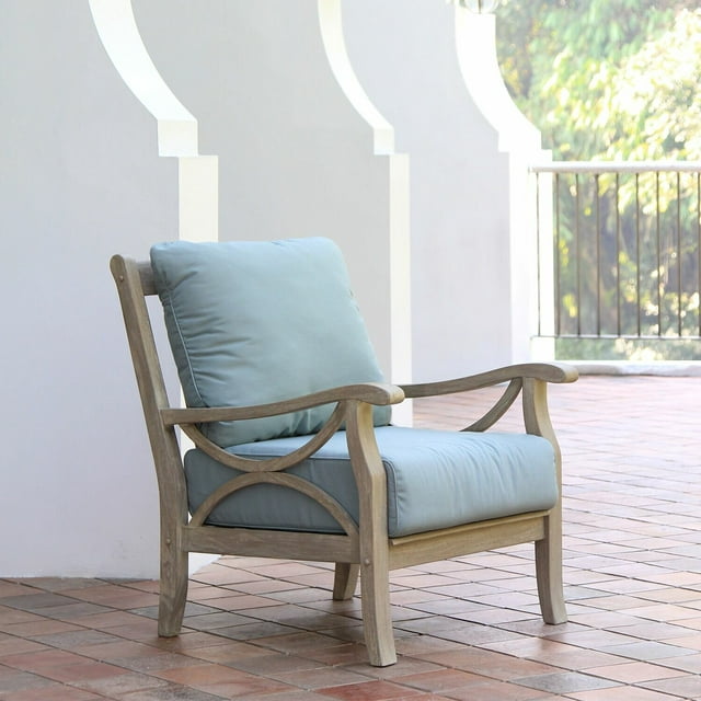Brunswick Teak Patio Chair with Cushions, Pieces Included: 1 Chair, : 11"
