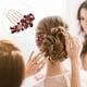 thumbnail image 5 of Peineta para novia, tocado de novia, accesorios para el cabello de novia con flores, 5 of 6