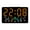 Black shell orange l, variant on Small Digital Clock with Integrated Hygrometer Thermometers Large LED Display Adjustable Brightness Environment Monitor