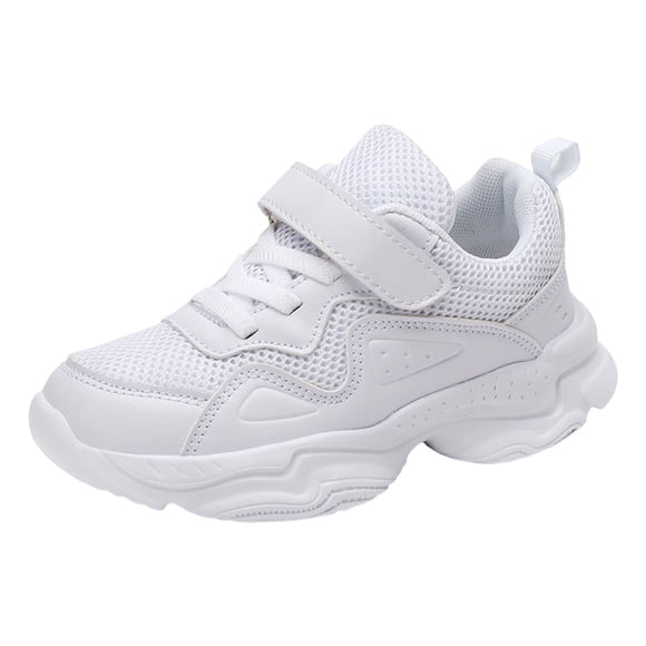 Zanarzt Hiking Shoes Boys Shoes Mesh Sports Shoes Performance Middle and Large Childrens Sneakers White,3.5-4 Years