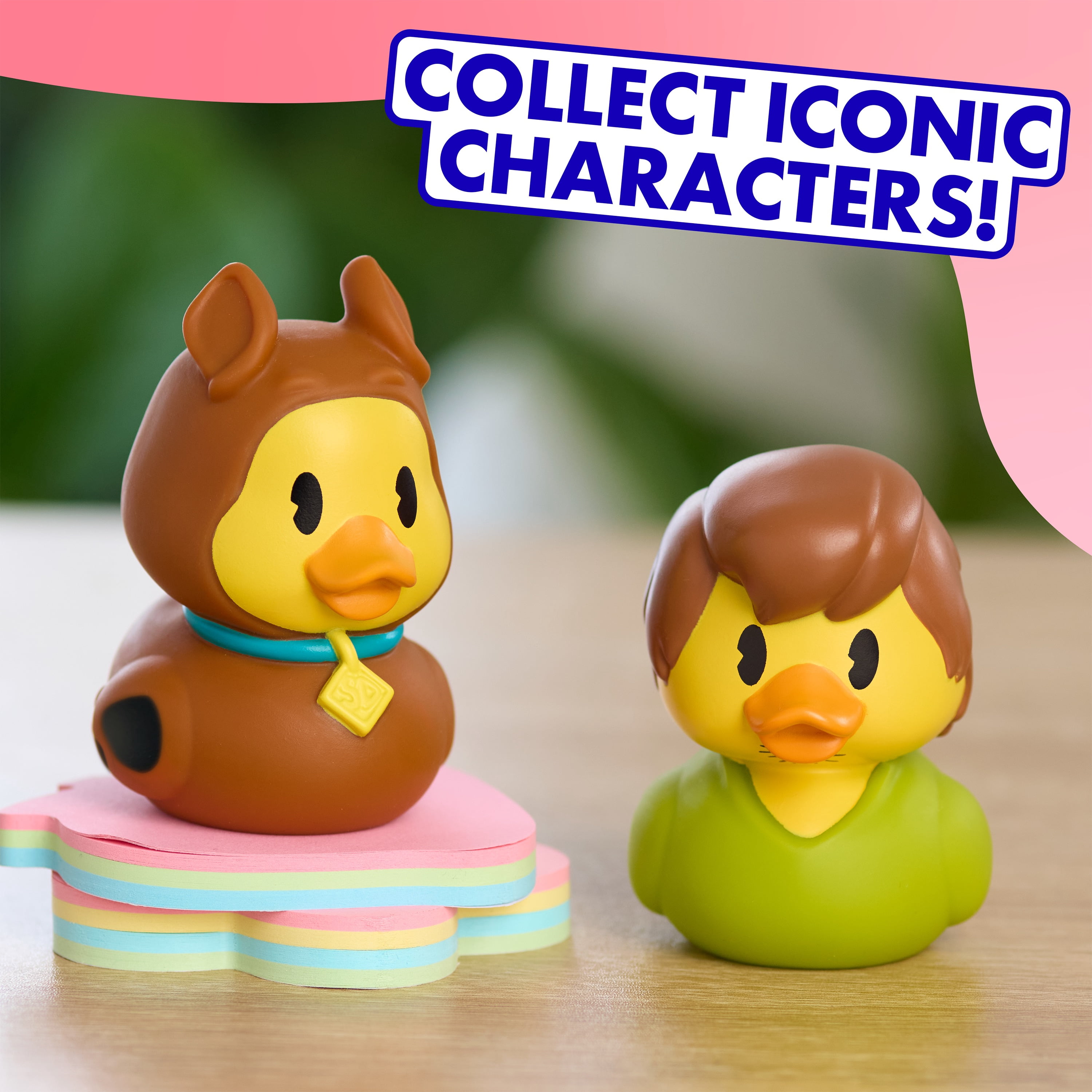 Duckalooz Character Duck Toy Figures 2-Pack, Scooby Doo and Shaggy, Collectible Ducks for Play and Display, Novelty Gift Toy Set Kids Ages 2+